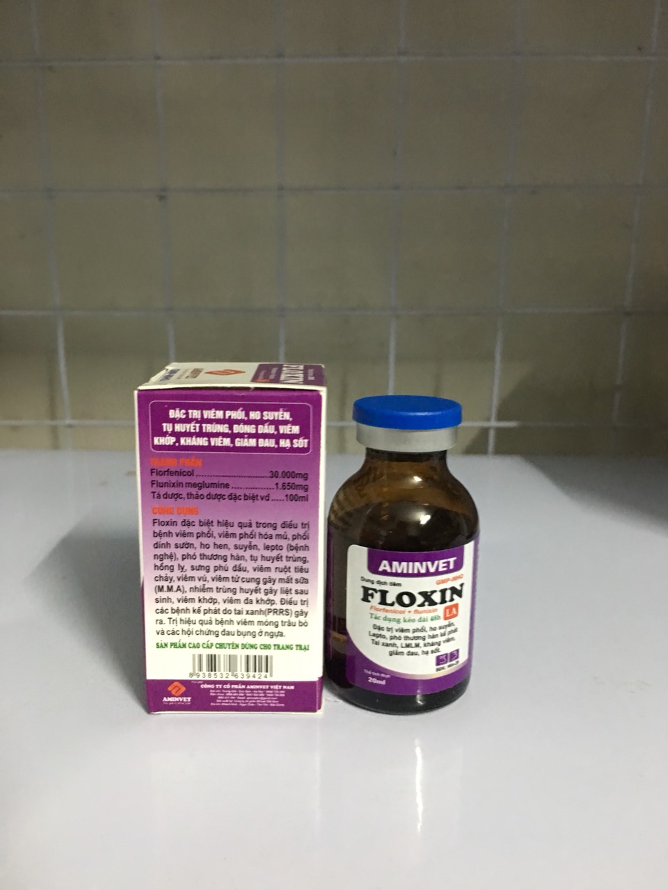 Flocin (flofenicol + flunixin) 20ml - chỉ dùng trong thú y
