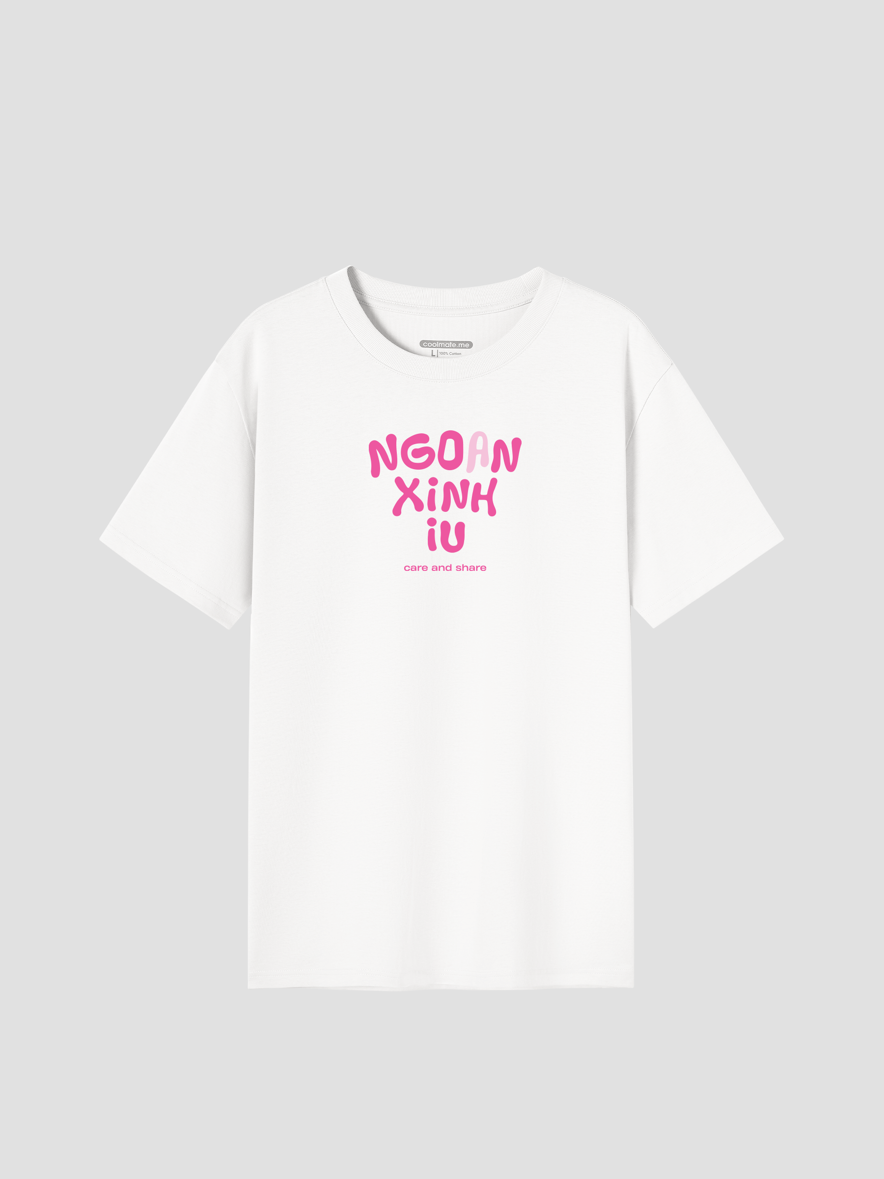 [CHỈ 25-29.9 TẶNG QUÀ ĐƠN TỪ 299K]Áo thun cotton 220gsm Care & Share áo ấm cho em - Ngoan xinh iu - Coolmate