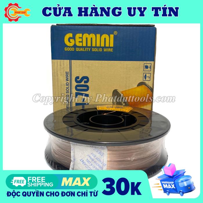 Cuộn dây hàn Mig 5kg dùng khí GEMINI GM-70S - Chính hãng Kim Tín