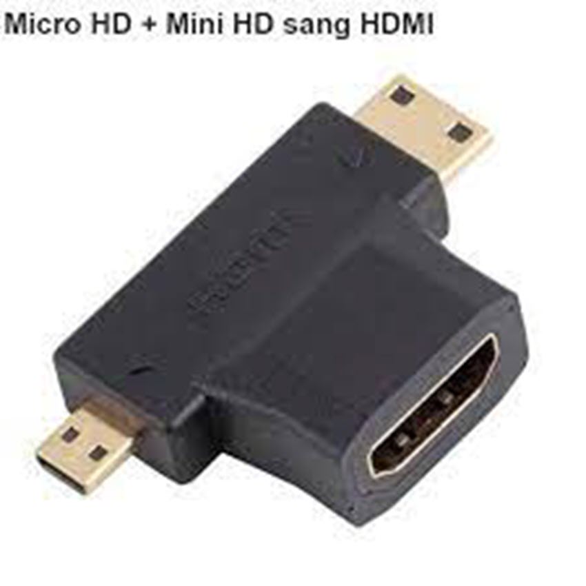 Đầu Chuyển Mini / Micro HDMI to HDMI 3in1