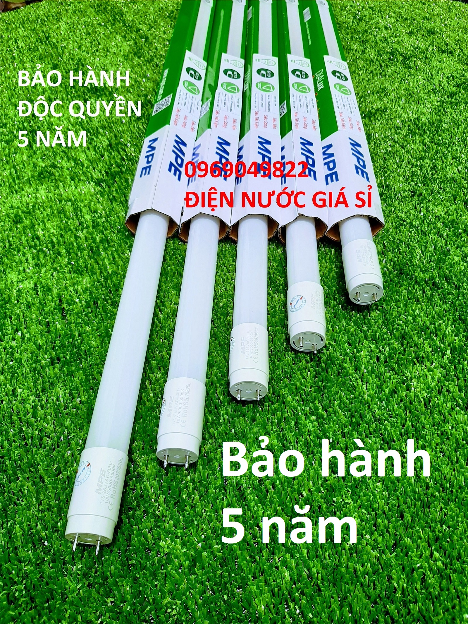 5 Bóng Đèn Led 1m2 ( 1.2 met ) MPE T8 Chính Hãng.