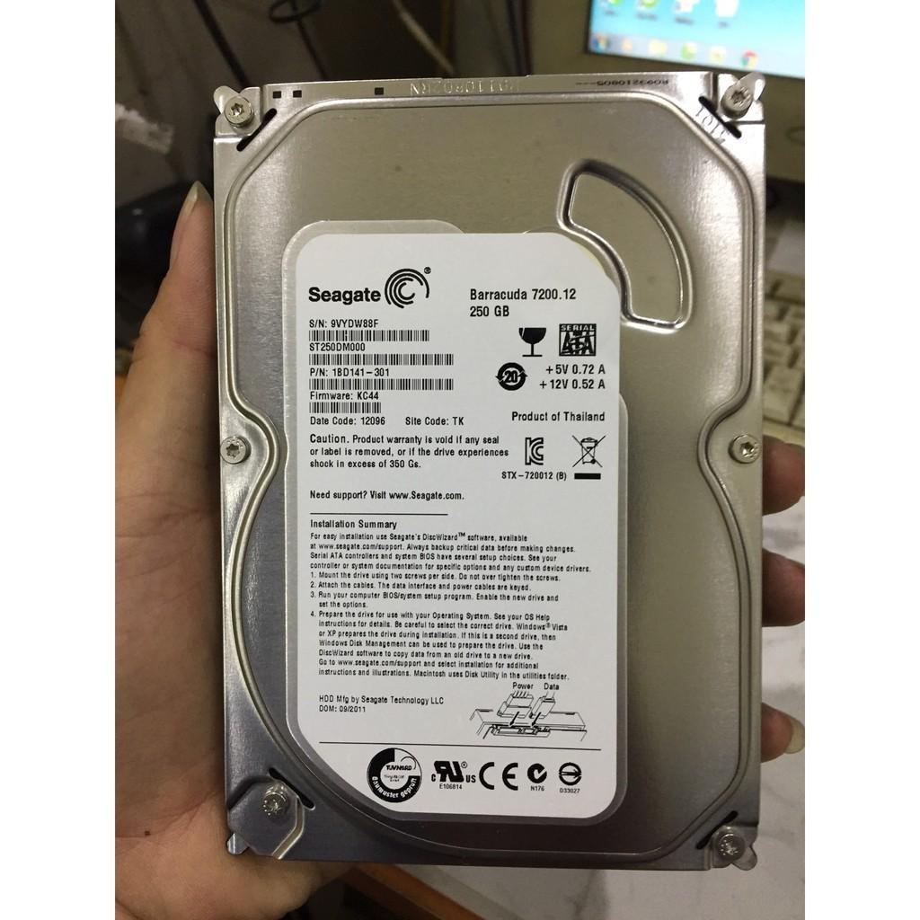 Ổ cứng HDD Seagate 250GB Barracuda - Bảo hành 6 tháng!