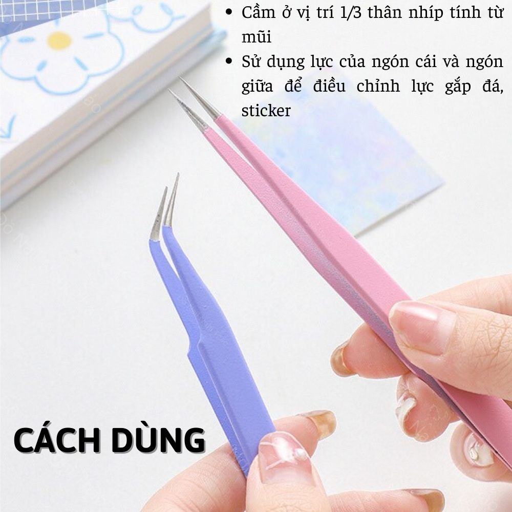 Nhíp gắp đá nail