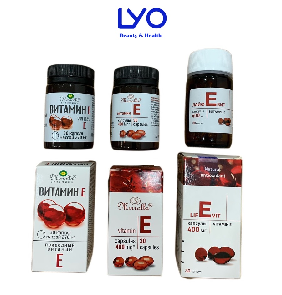 Vitamin E đỏ Nga 270mg - 400mg