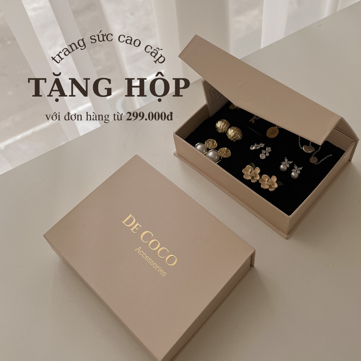 Bờm nhún lụa satin, cài tóc lụa De Coco Decoco