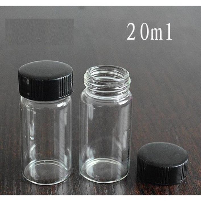 Chai thủy tinh 20ml - lọ thủy tinh 20ml