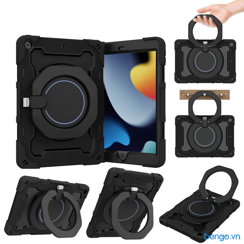 Ốp lưng chống sốc ipad pro 11" m2/m1/2020/10.2" 7/8/9th chống sốc có chân dựng kiêm quai xách