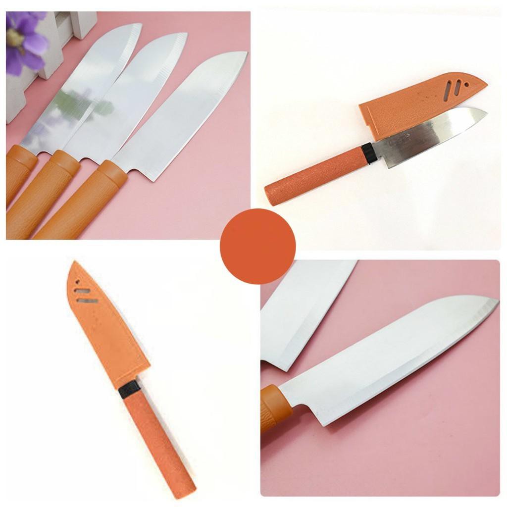 DAO GỌT HOA QUẢ INOX CÓ VỎ BỌC BẢO VỆ BỌC LƯỠI DAO ĂN TOÀN