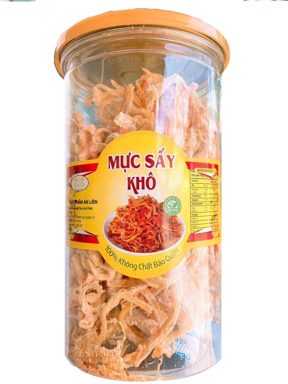 MỰC SỢI HẤP DỪA TÂN LỘC PHÁT - HŨ 200G