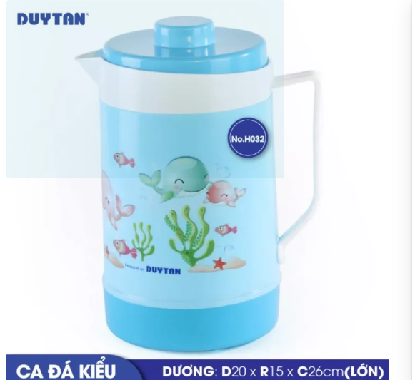 Ca đá kiểu lớn Nhựa Duy Tân 3 lít No.H032 (20 x 15 x 26 cm)