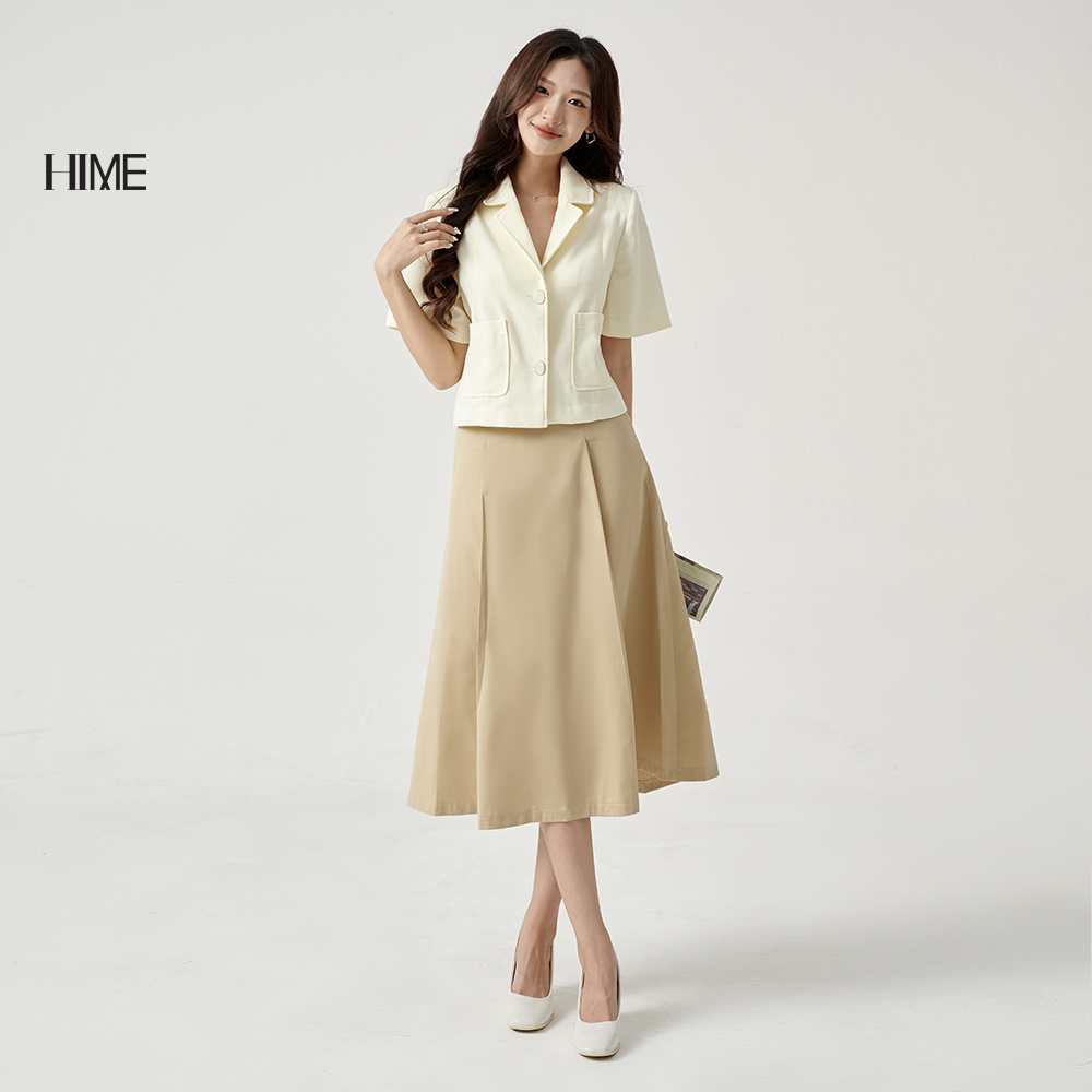 Chân váy midi xếp li HIME H230BF2C1223