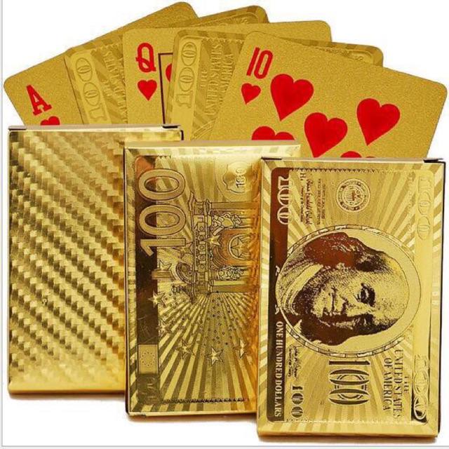 Bộ Bài Tây Mạ vàng 24k Cao Cấp