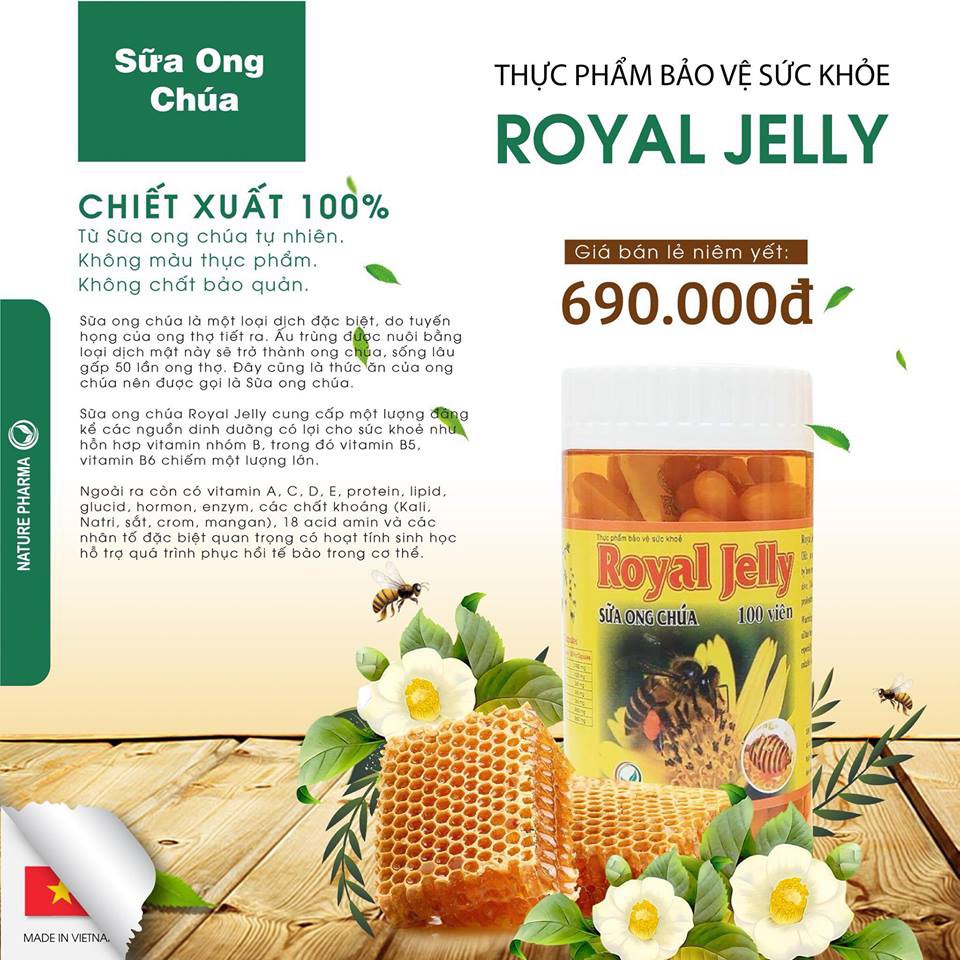 [ CHÍNH HÃNG] SỮA ONG CHÚA - Viên sữa ong chúa schon Royal jelly