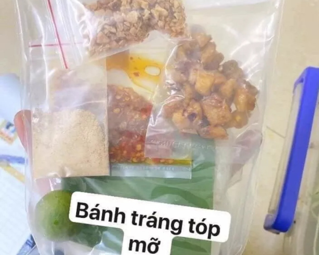 Bánh Tráng Trộn Tóp Mỡ Hành Siêu Ngon
