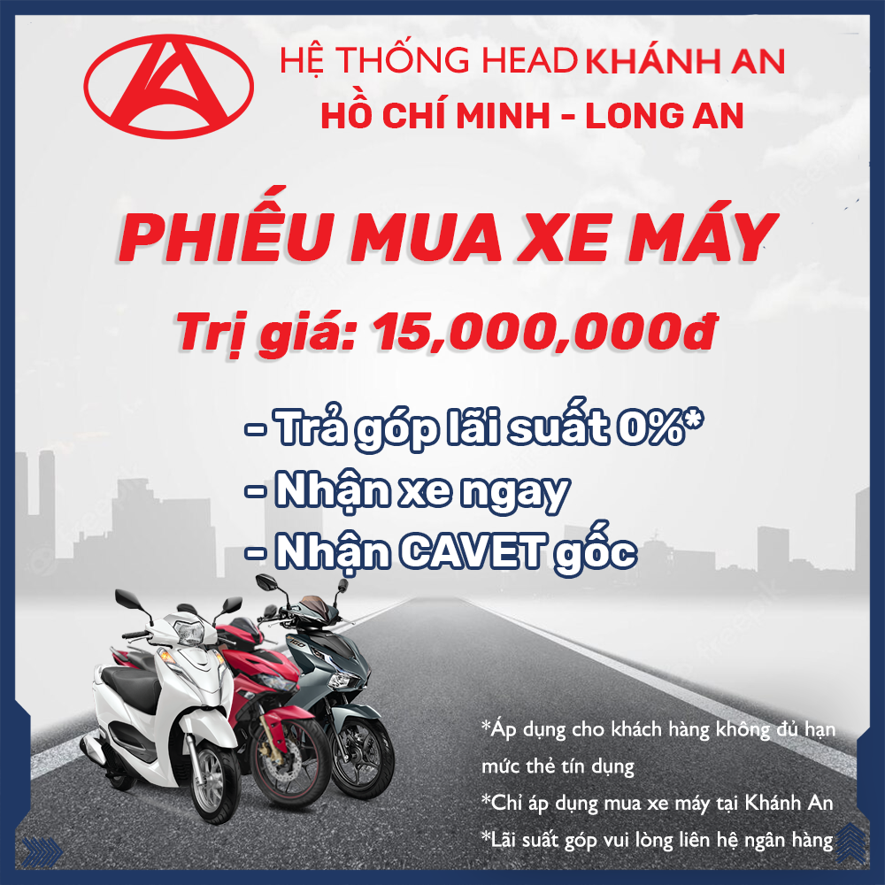 Phiếu mua xe máy HEAD Khánh An