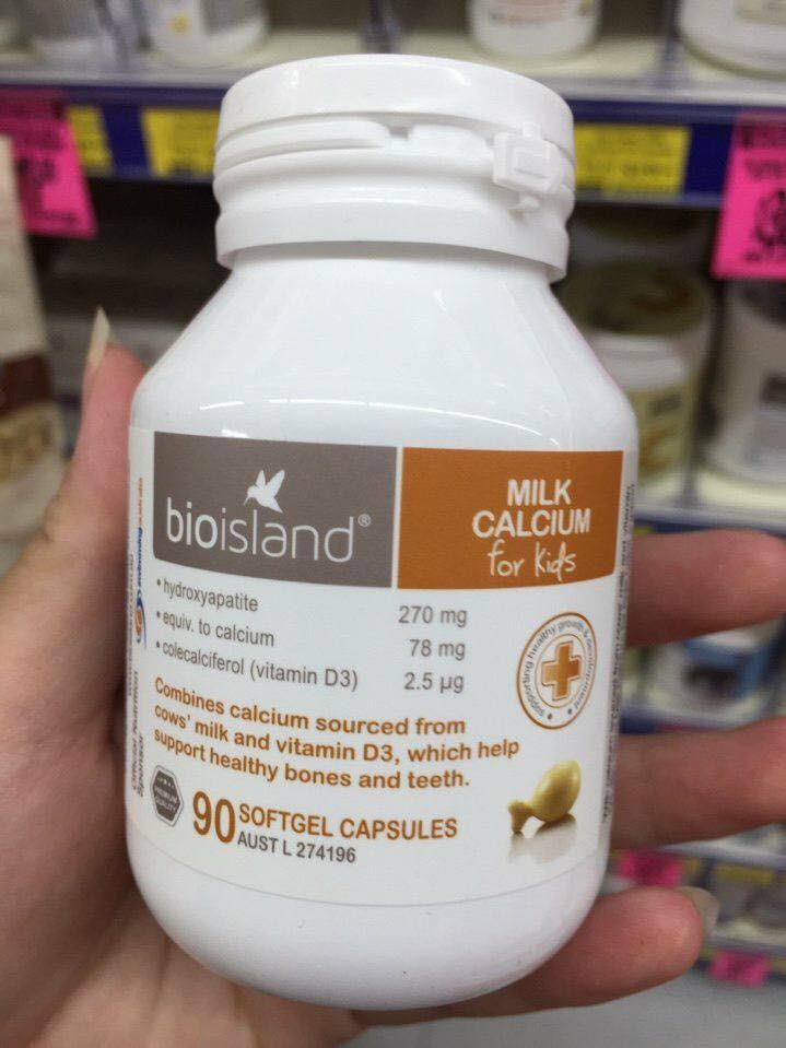 Canxi sữa Bioisland 90 viên từ 7 tháng