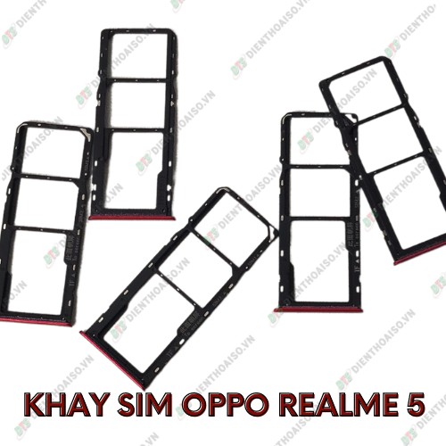 SIM tray Oppo realme 5 đỏ