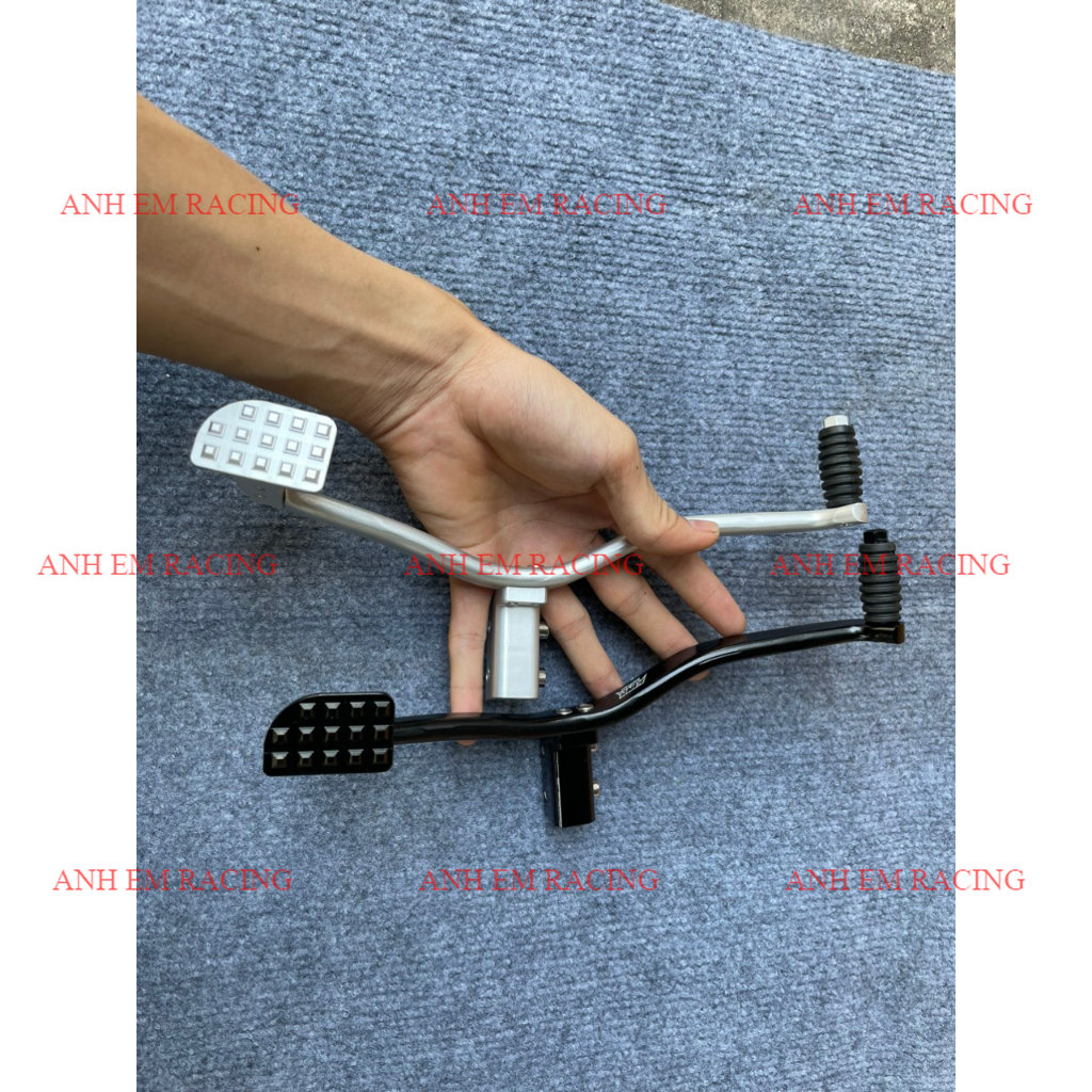 Cần số Wave King Drag nhôm Trắng Đen