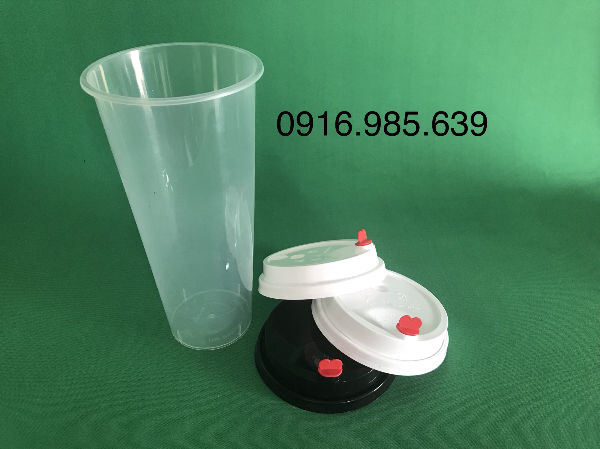 100 CÁI LY NHỰA PP 700ML + NẮP + NÚT TIM