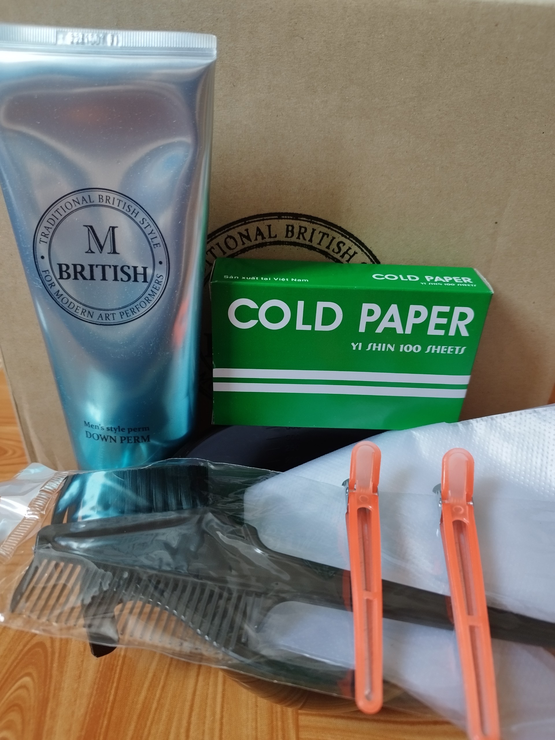 Kem ép side tóc British M Mens Style Down Perm - 200g