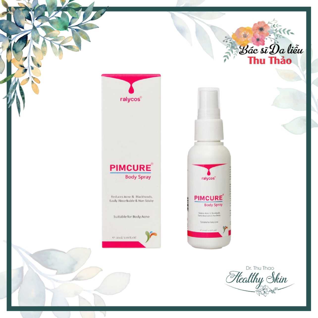 [50ML] XỊT PIMCURE BODY SPRAY GIẢM MỤN