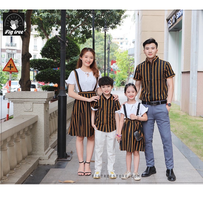 Set áo gia đình FIG TREE diện tết siêu sang mã 161(fullsize + cận cảnh)