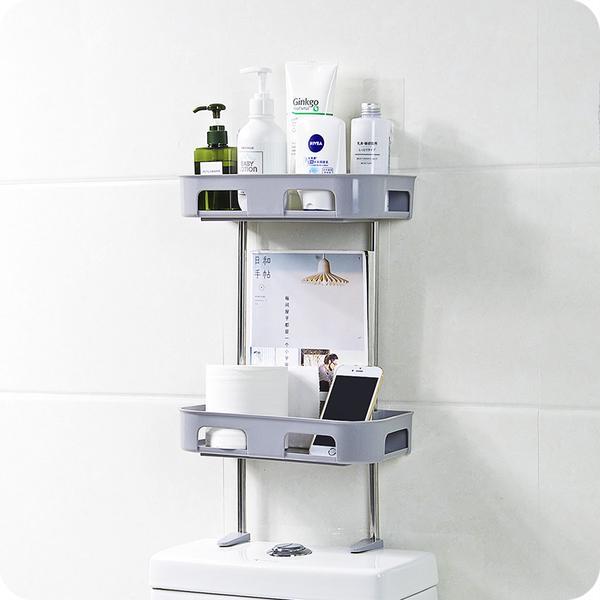 Giá để đồ 2 tầng hít chân không để trên bồn cầu thông minh