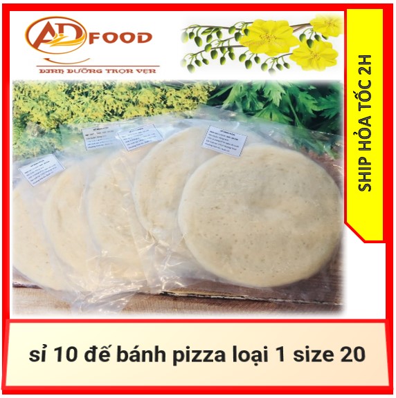 Sỉ 10 đế bánh pizza loại 1 size 20