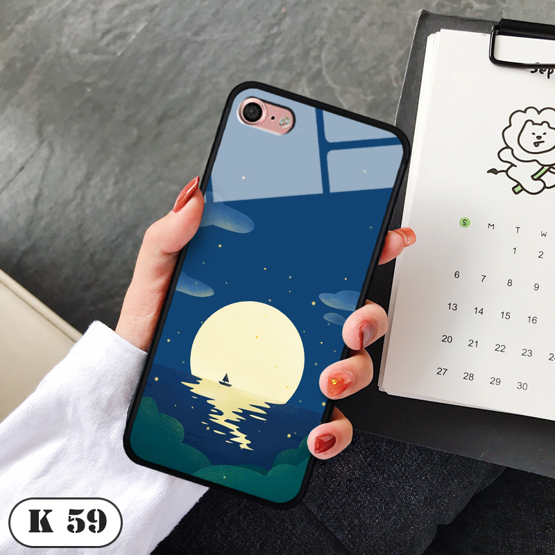 Ốp lưng kính 3D điện thoại IPHONE 7