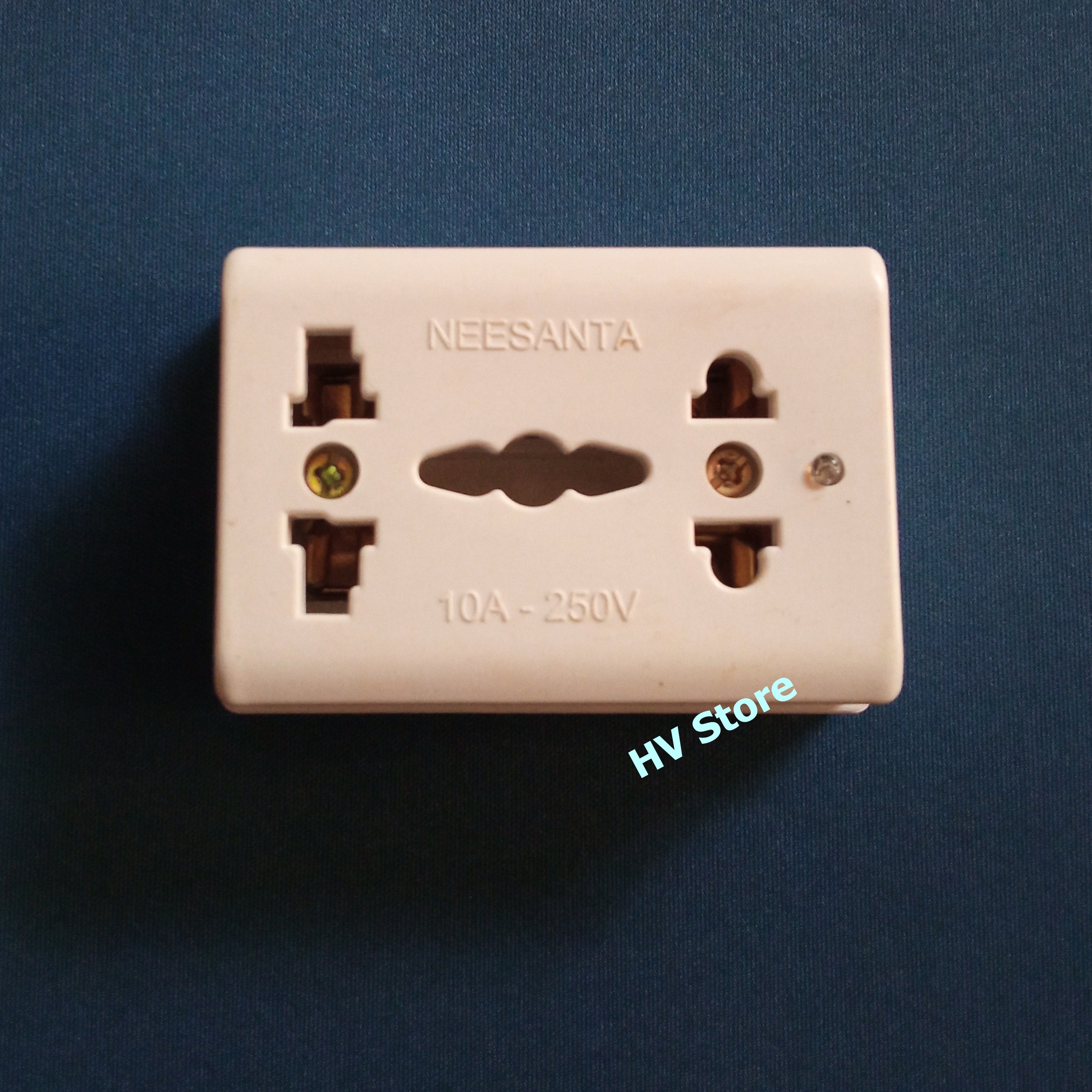 Ổ cắm 2 cửa đôi 2TT chịu tải 10A - HV Store