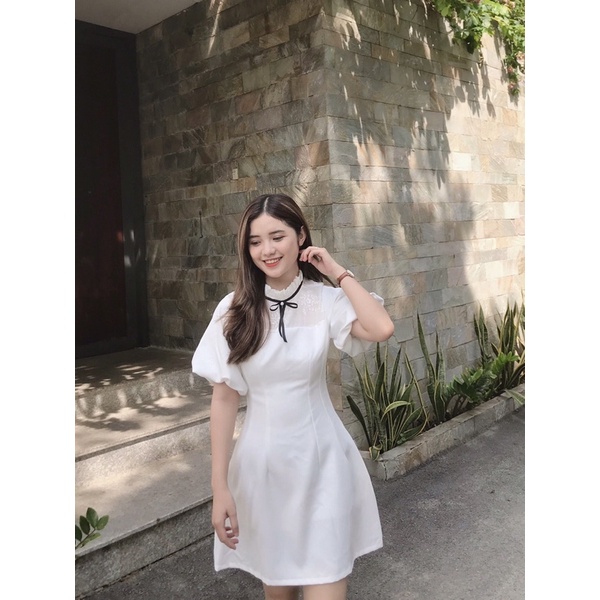 [3-5/8 Hoàn Tiền 25%]Đầm Tiny tay bồng