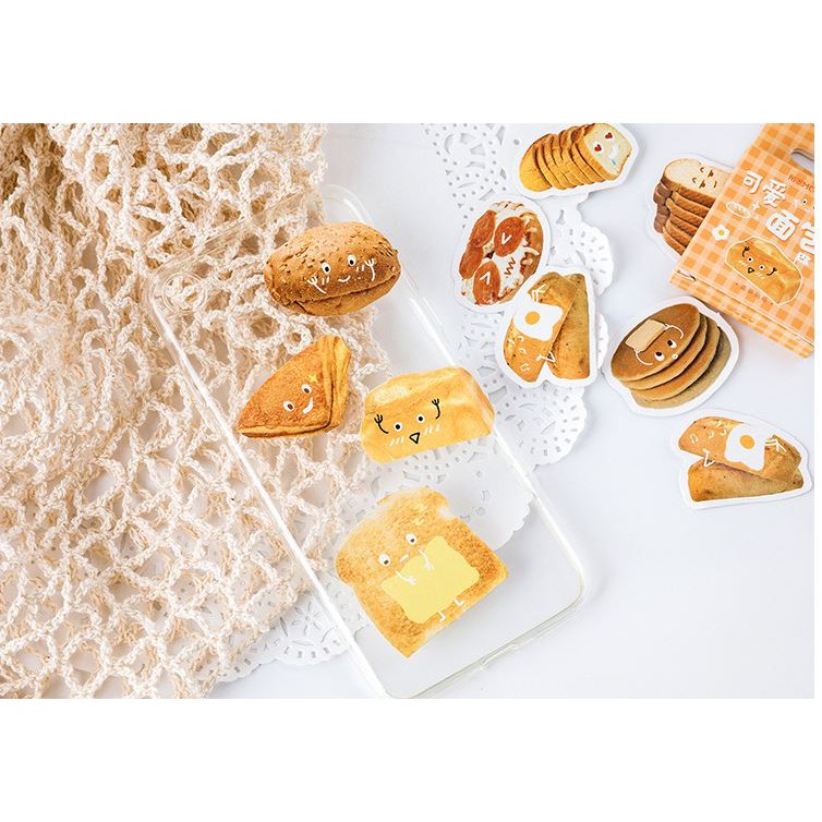 Bộ 46 Sticker Bánh Ngọt Hàn Quốc dán trang trí E79