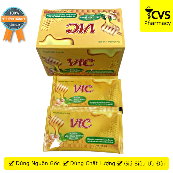 Siro VIC (Hộp 12 gói) -Giúp giảm ho, đau đầu, hắt hơi, sổ mũi, cảm lạnh - cvspharmacy cao cấp