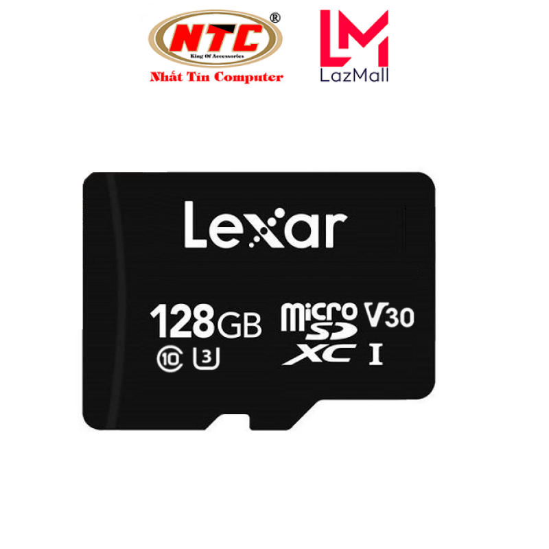 Thẻ nhớ MicroSDXC Lexar 128GB 667x V30 U3 4K R100MB/s W90MB/s - Không Box (Đen) - Nhat Tin Authorised Store