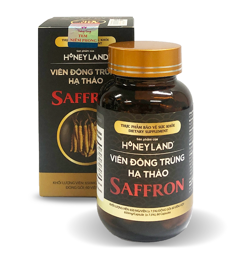 [HCM]Viên đông trùng hạ thảo saffron 60 viên