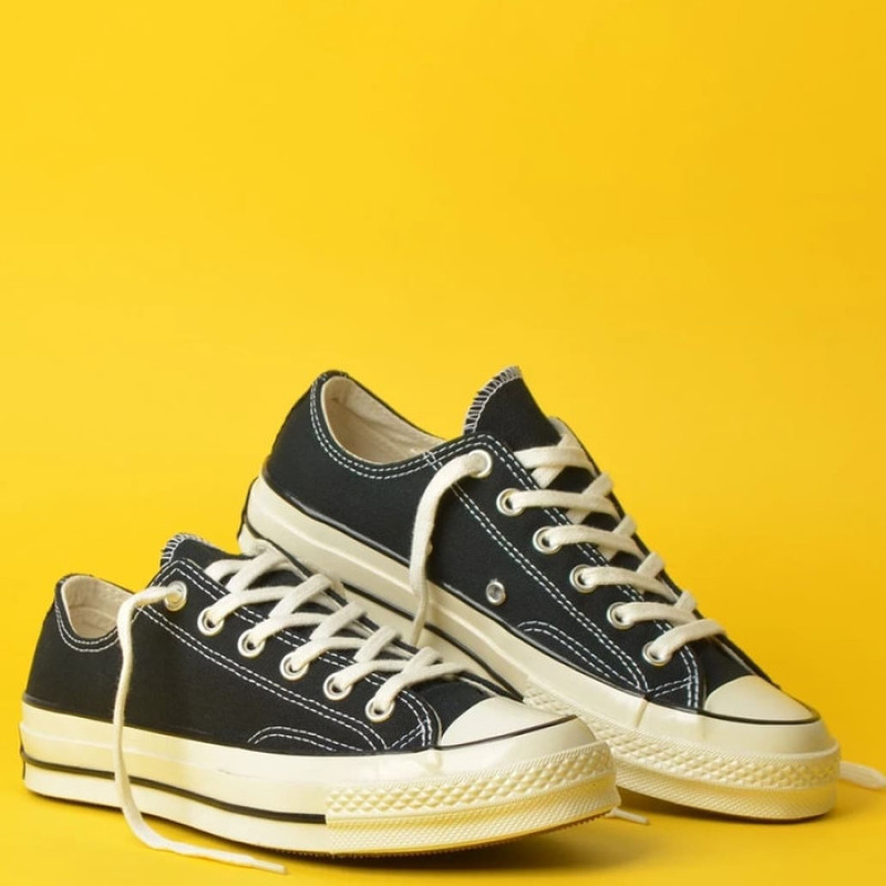 GIÀY CONVERSE 1970S BLACK LOW (cv 1970s đen thấp cổ+ Tặng túi converse+ Tặng tất+ Bill)