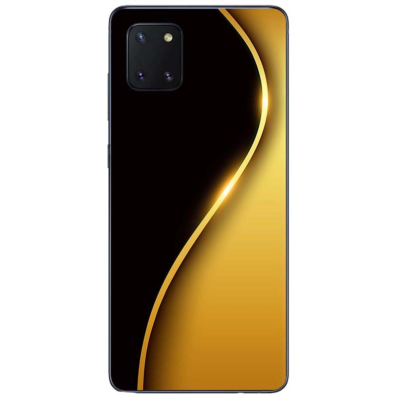 Ốp lưng dành cho Samsung Galaxy Note 10, Note 10 Plus, Note 10 Lite, Note 20, Note 20 Ultra mẫu Đường cong chữ S vàng