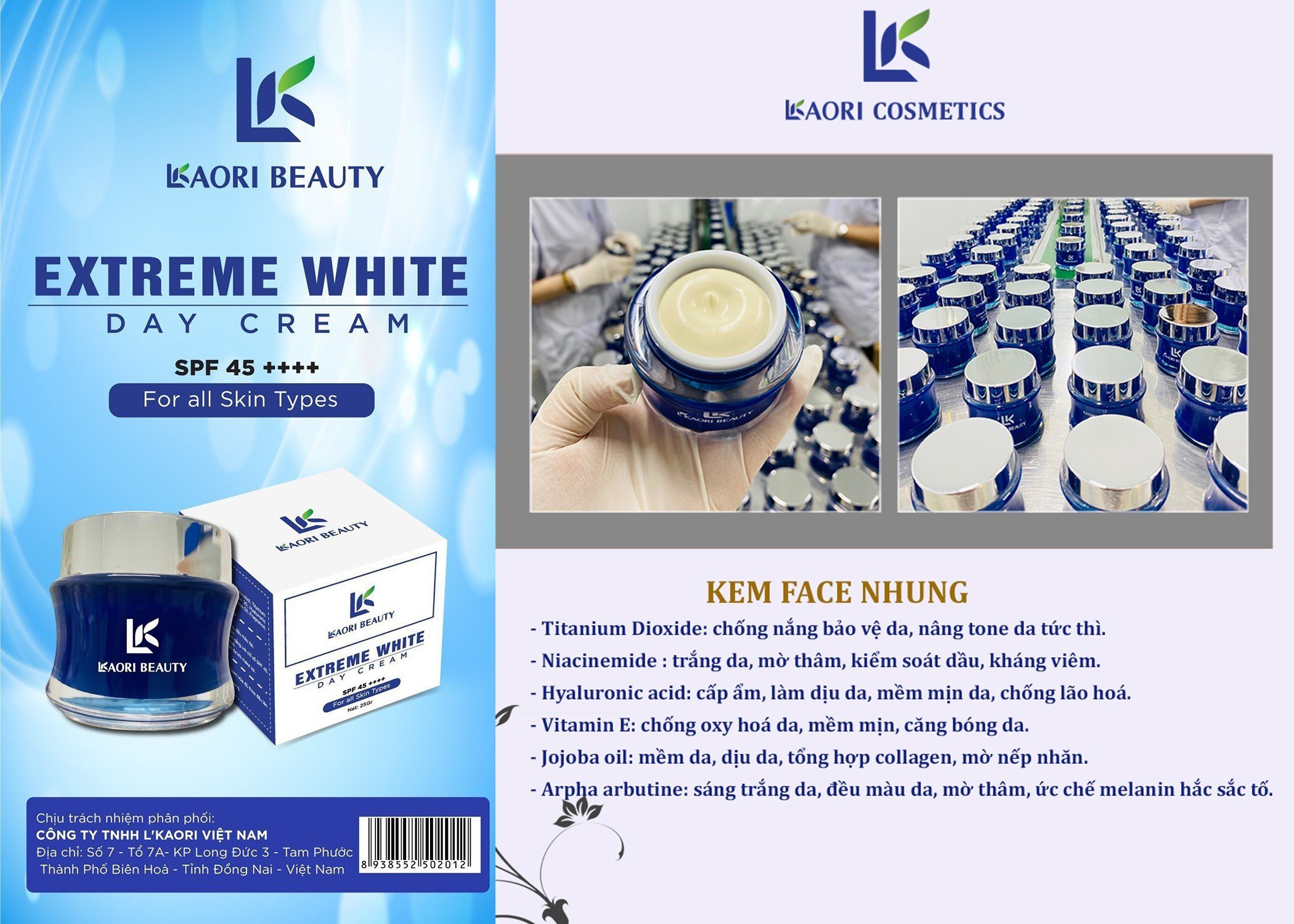 Ltkaori skin whitening cream (velvet powder) part 45 +