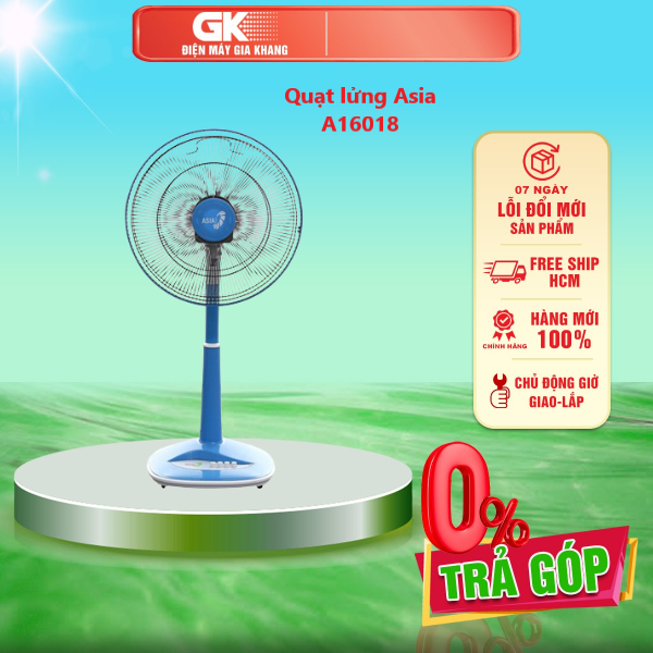 Quạt lửng asia a16018 - giao toàn quốc - freeship hcm