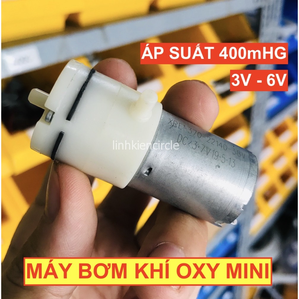 [29k] Máy bơm khi oxy mini 3V - 6V mới motor 370