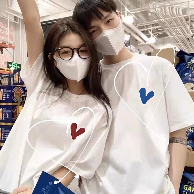 ÁO ĐÔI HÌNH TRÁI TIM, ĐÔI ÁO THUN NAM NỮ