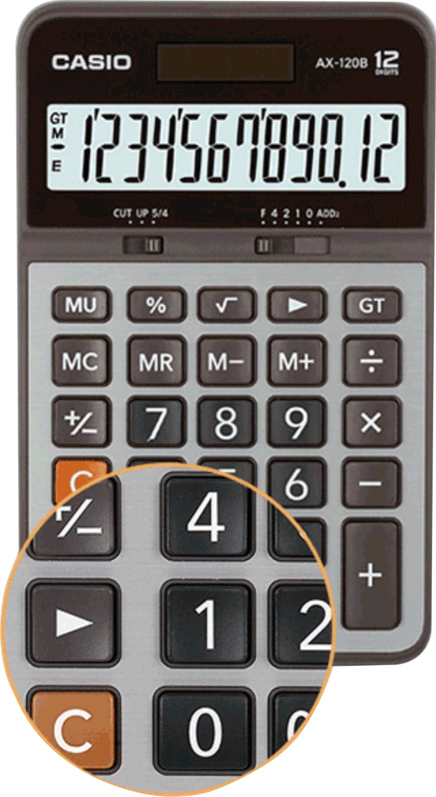 [HCM]Máy tính Casio AX-120B 12 (Nâu)