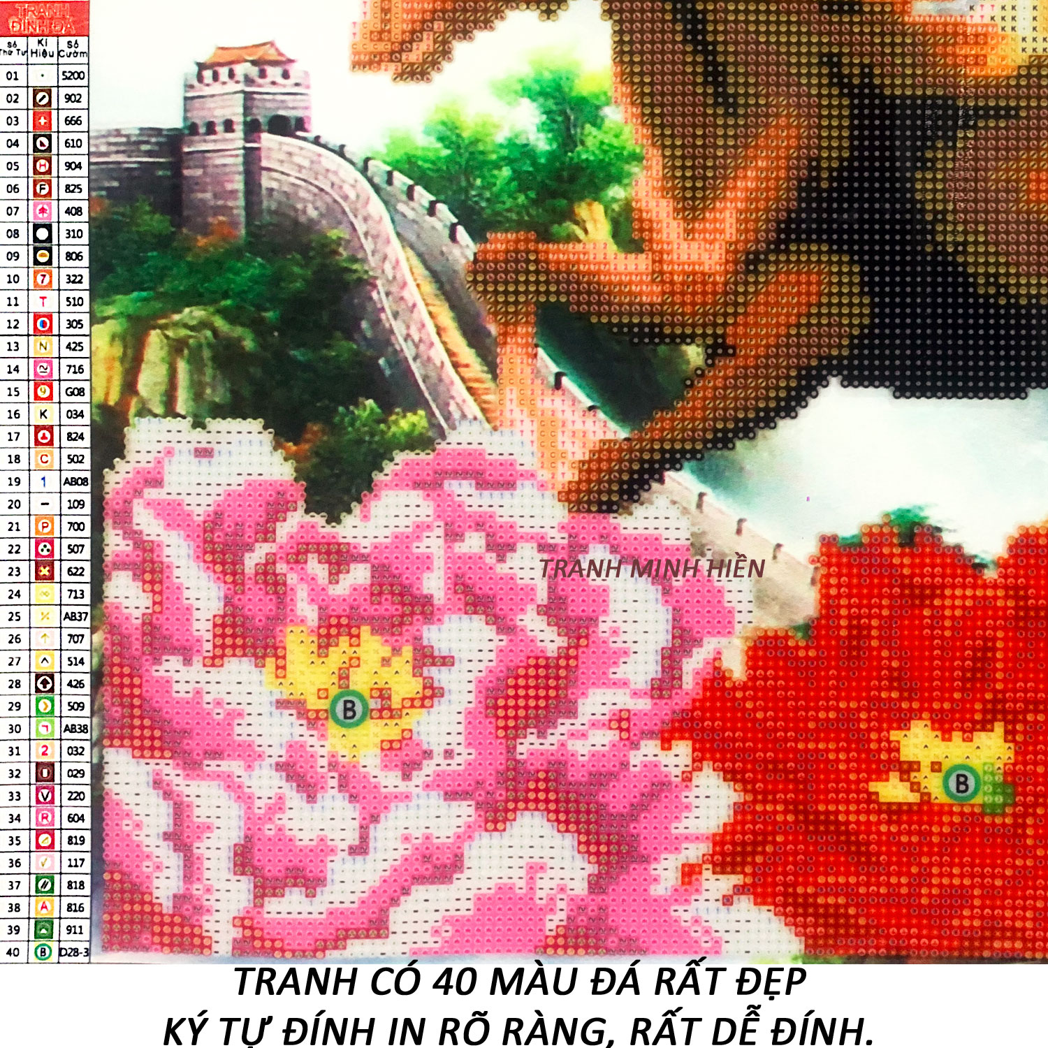 Tranh Đính Đá Giá Rẻ - Mã Đáo Thành Công 28 (Kèm Quà Tặng) - Tranh Minh Hiền (TỰ ĐÍNH ĐÁ)