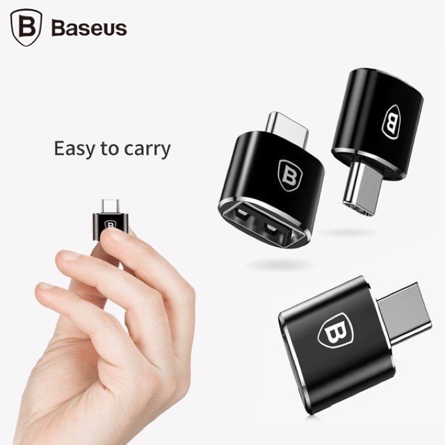 Đầu chuyển đổi OTG Baseus USB-C sang USB-A  (TYPE C Male to USB Female Cable Adapter Converter)