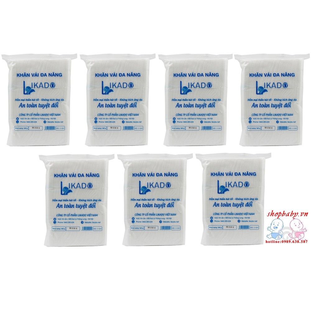 COMBO 8 GÓI KHĂN LIKADO 300G (270 TỜ)