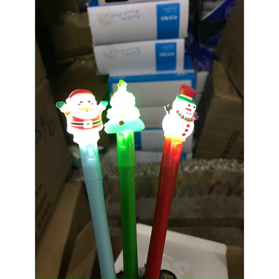 Bút nước noel có đèn phát sáng đẹp
