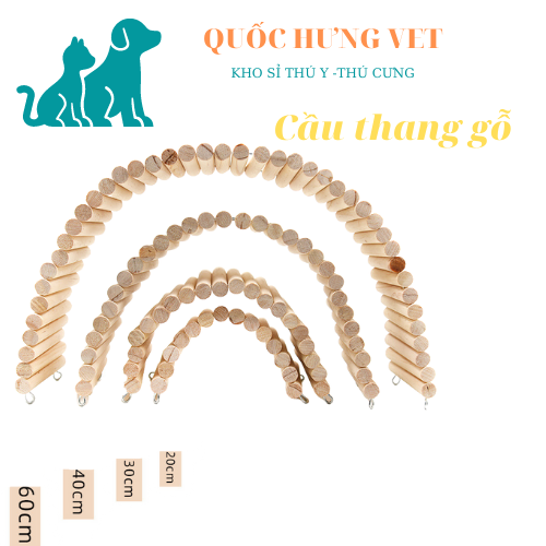 Cầu thang gỗ cho hamster - QUỐC HƯNG VET