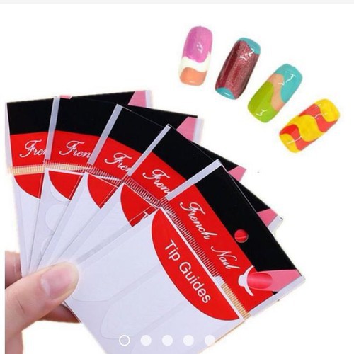 Bộ Dán Hỗ Trợ Vẽ Móng French Nail Sticker