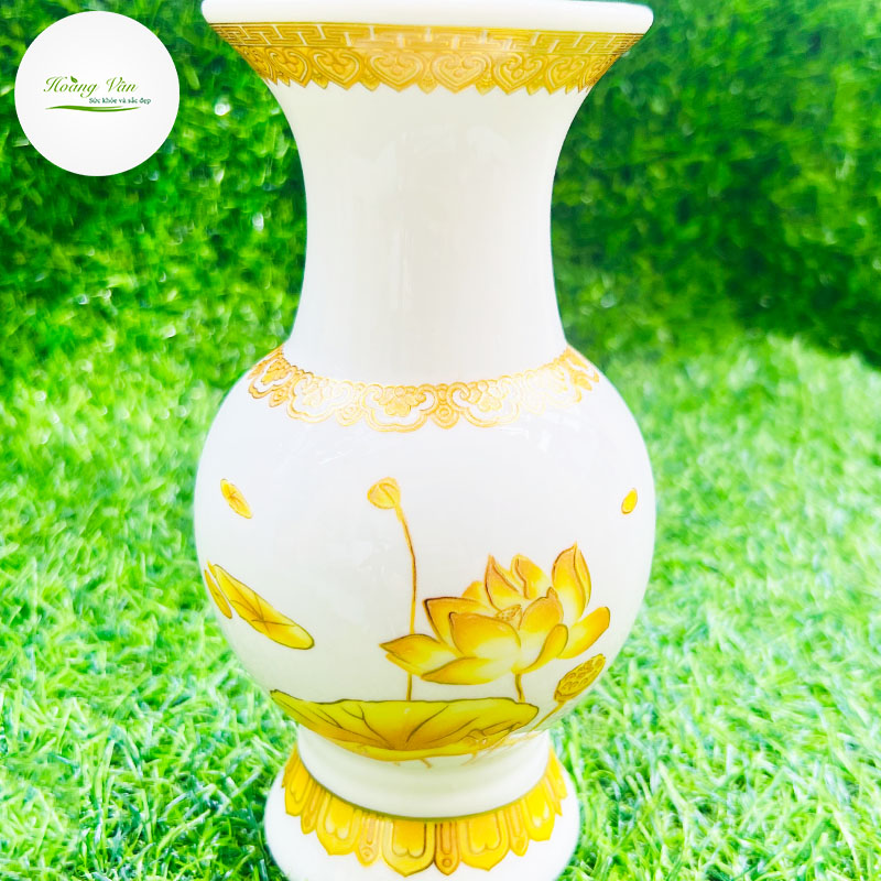 Bình hoa thờ cúng gốm sứ họa tiết đẹp