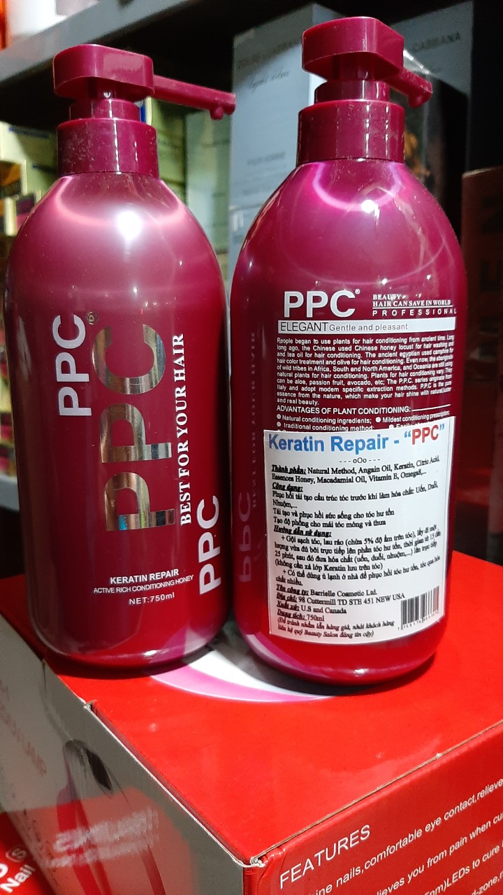 [HCM]Hấp dầuKem ủ tóc phục hồi hư tổn PPC Keratin 750ml  - hấp ppc